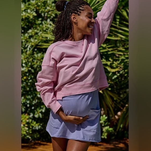 FP Movement x Hatch Intercept Sweatshirt Peony Pink Size Small $88 Retail NWT - Picture 2 of 4